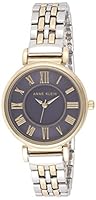 Anne Klein Women's Bracelet Watch, Two Tone/Navy Blue, Quartz Movement
