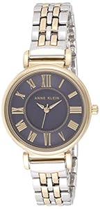 Anne Klein Women's AK/2159NVTT Bracelet Watch - Two-Tone/Navy Blue