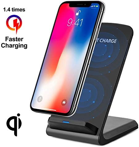 Maypott Fast Wireless Charger,Qi-Certified 7.5W Wireless Charging Stand Pad Compatible with iPhone Xs MAX/XR/XS/X/8/8Plus+ Samsung Galaxy Note 9/S9/S9+/Note 8/S8 All Qi-Enabled Phones (No AC Adapter)