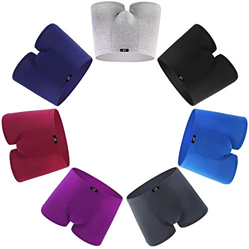 SLJ Men's Underwear 7 Pack Stretch Modal Microfiber Trunks Soft Waistband