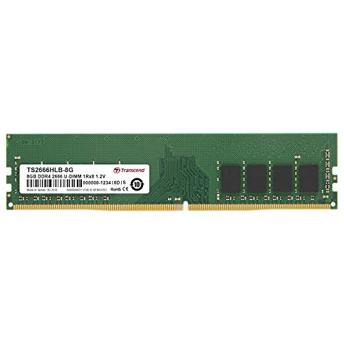 Transcend TS2666HLB-8G Arbeitsspeicher 8 GB DDR4 2666 MHz Arbeitsspeicher Modul (8 GB, DDR4, 2666 MHz, U-DIMM)
