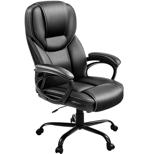 Yaheetech High Back Office Chair, Black