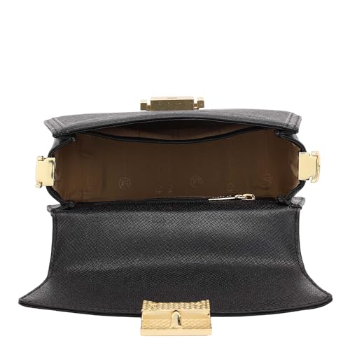 Image of Da Milano Leather Satchel Bag for Women (01019SOL)