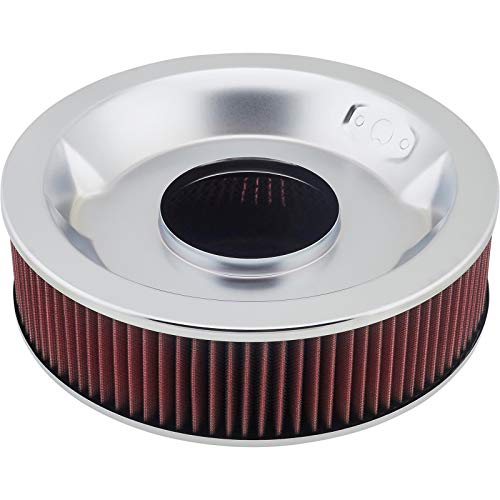 Chrome Air Cleaner W/Washable Filter, 14 X 4 Inch #TOP3