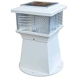 Dock Edge + Solar Piling Light, White