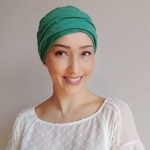 Turbante Feminino Fechado Gorro Touca Sophie Verde Hortelã