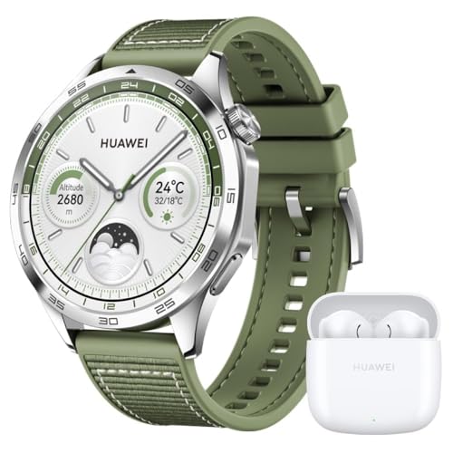 HUAWEI WATCH GT 4 Smart Watch 46MM Green Woven Fitness