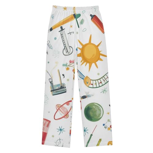 ZZXXB Chemistry Physical Science Boys Long Pants Soft Trousers Elastic Waist Kids Lounge Bottoms with Pockets S-XL