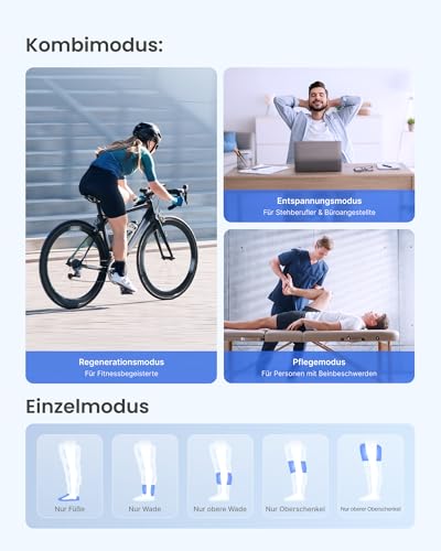 RENPHO Beinmassagegerät mit intelligentem Drucksensor, 1 Stück – Ansicht 5