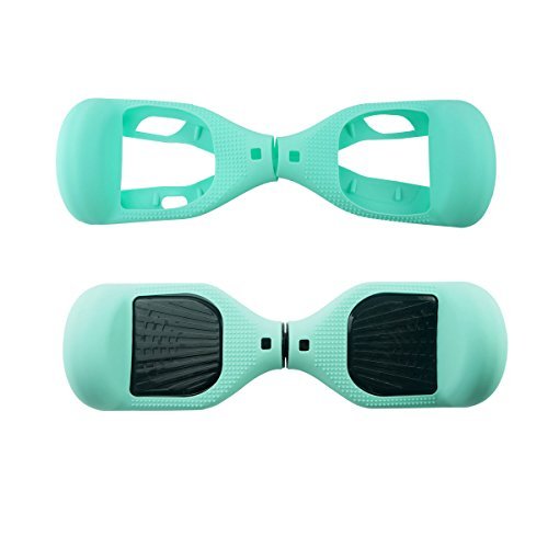 FBSPORT 6.5inch Silicone Scratch Protector Cover Case for 2 Wheels Self Balancing Electric Scooter (Light GN-1)