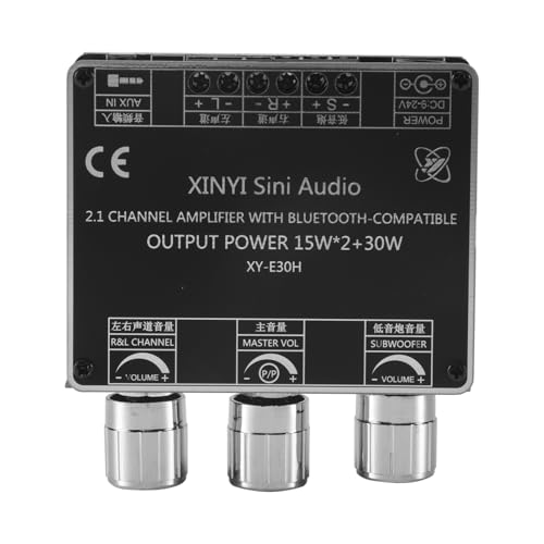 XY-E30H 2.1 Canali 5.1 Modulo Scheda Amplificatore di Potenza Audio e parlante Subwoofer 15Wx2 + 30W bluetooth basso alto