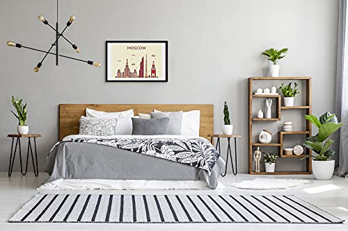 Cadre photo MDF 60x40 cm avec affiche de tableaux de Moscou - 3