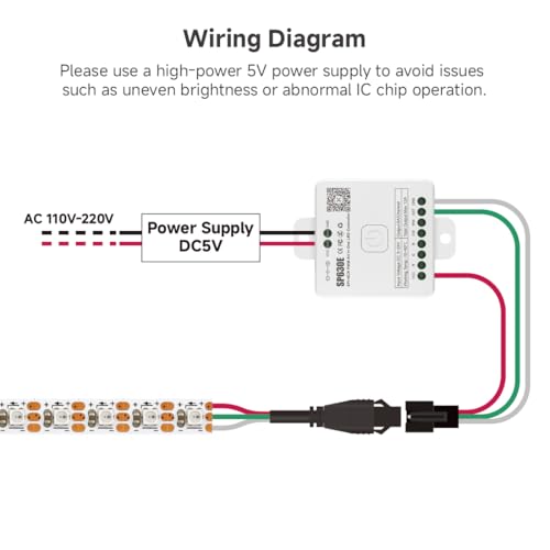 Image of WS2812B RGB LED Strip 3.28ft 5V Individually Addressable 5mm Ultra Thin 2020SMD Dream Color Smart RGB 160LEDs /m 160ICs Flexible Tape Light for Car TV Backlighting (No Power /Controller)