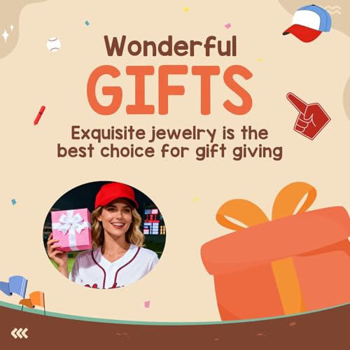 Baseball Earrings for Women Game Day Hoop Earrings for Game Day Baseball, Basketball, Football Fan Jewelry Outfit Accessories Party Gift Ideas