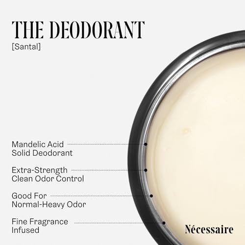 Nécessaire Body Essentials - Skin Care Gift Set For Women + Men - Travel-Size Body Wash, Body Lotion + Deodorant | Dermatologist-Tested. Hypoallergenic | Vegan | Aluminum-Free Deodorant (Santal) 500ml