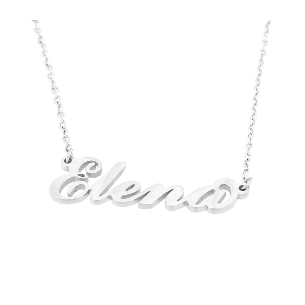 Flowers Collana Vari Nomi in Acciaio lucidissimo. Girocollo Collana con Nome Donna per Essere Sempre al Top. Scegli Il Tuo per Un Ottima Idea Regalo