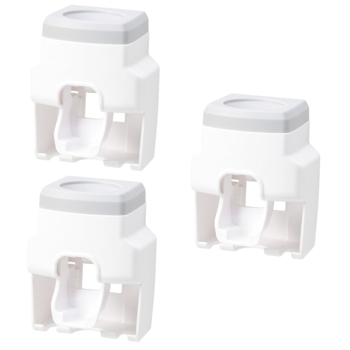 Amosfun Lot De 3 Supports pour Brosses À Dents Presse-Dentifrice Organiseur De Brosses À Dents Séparateurs Détagères pour Dentifrice Porte-Brosse À Dents