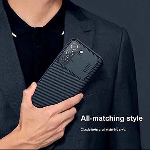 Image of Samsung Galaxy S22+ / S22 Plus Case with Camera Cover, Full-Body Protective & Slim Fit, Camera Protection Case Only for Samsung Galaxy S22+ / S22 Plus 5G 2022 (Black)