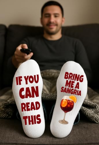 Bring Me a Sangria Socks – Funny Wine Lover Gift for Men & Women – Christmas Stocking Stuffers2