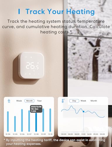 Meross MTS205 WiFi Smart Room Thermostat for Electric Underfloor Heating - Image 4