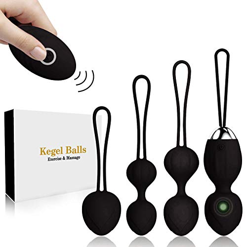Kegel Balls for Women Ben Wa Balls Pelvic Floor Exercises and Tightening for Beginners & Advanced Kegel Exercise Weights (Black)