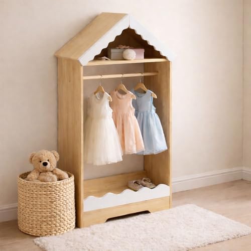 Baninni Garde-robe Cloudy Blanc - Bois