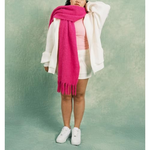 Big Chunky Plaid Scarf Colorful Checked Oversized Thick Scarves Soft Large Cashmere Wool Winter Warm Blanket Women4