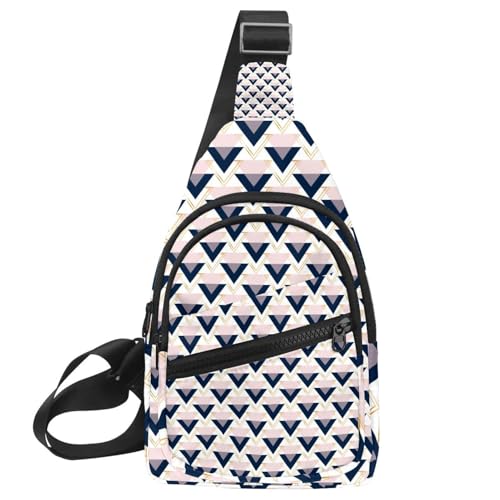 Sac à dos à bandoulière moderne multicolore pour homme et femme sac de poitrine