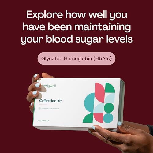 Image of Everlywell At-Home HbA1c Lab Test for Women and Men, Measures Hemoglobin A1c for Accurate Results from CLIA-Certified Labs Within Days, for Ages 18 Plus
