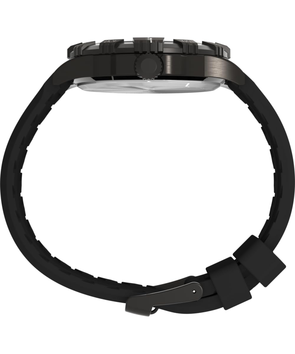 Timex Expedition Ridge TW4B32200 - Reloj con correa de silicona negra con esfera marrón para hombre, 45 mm