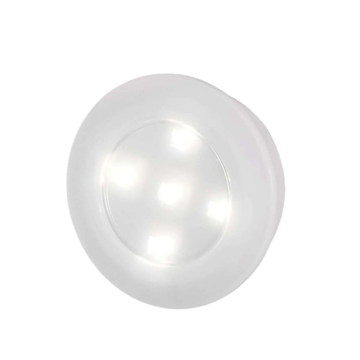 TEHAUX 2 LED Puck Lights Touch Sensitive Stick Tap Lights for Kitchen Wardrobes Cabinets and Closets Battery Operated White Lighting