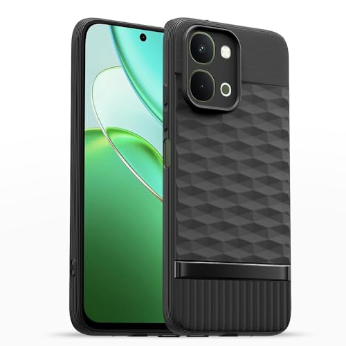 Image of Shockproof Case Compatible with Vivo T5x 5G / Y51 Pro 5G / iQOO Z11x 5G | Full Camera Protection | TPU Flexible Back Cover for Vivo T5x 5G / Y51 Pro 5G / iQOO Z11x 5G (Matte Black)