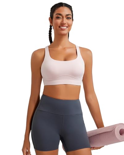 Image of RUNNING GIRL Sports Bras for Women High Support,Racerback High Impact Sports Bra Moulded Cup Workout Bra Push up