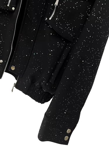 Veste courte large homme style coréen manteau cuir patchwork noir - 7