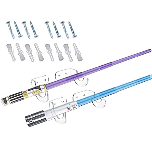 pared para espada láser acrílico, fácil instalar, 2 unidades | Ya disponible en tu tienda friki favorita! En mundofriki.es!