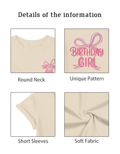 Image of YHHR Birthday Girl Shirt Tie Dye Girls Birthday Shirts 7-14 Year Kids Tops
