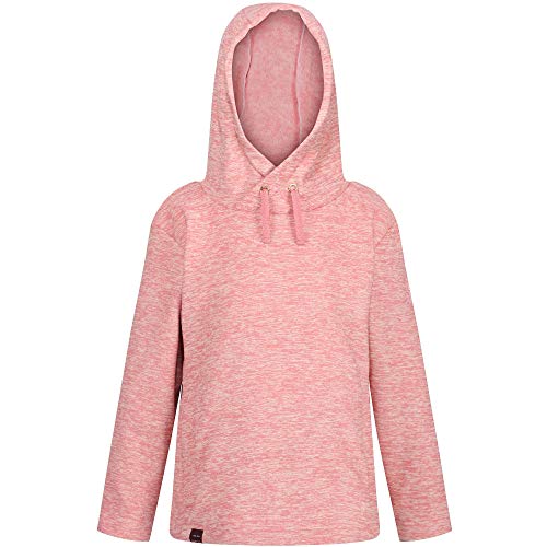 Kacie Felpa in Pile a tratteggiate e Due Tasche Inferiori con cappuccio righe