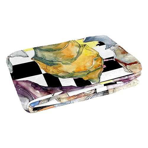 Couverture d'été imprimé coquillages 150x100 cm en maille douce - 3