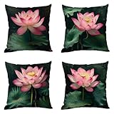 【MATERIALES DE ALTA CALIDAD】: Cuatro fundas de almohada con diferentes patrones, terciopelo corto duradero, suave y de alta calidad, sin desvanecerse, manteniendo las almohadas cuadradas limpias para evitar arañazos y huellas dactilares. Las fundas de almohada son suaves y lisas, con excelentes propiedades antiaplisadas, y son muy suaves y cómodas al tacto y tumbadas sobre ellas. usadas en todas las estaciones