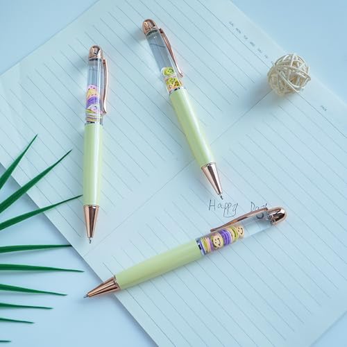 Image of Smile Emott Funny Pens Cute Floater Floating Liquid Writing Journaling Office Pen Unique Gift For Women Men