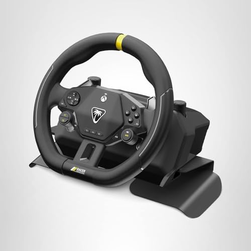 Turtle Beach Racer Wireless Racing Wheel System Officially Licensed for Xbox Series X|S & Xbox One and Windows PCs &ndash; Complete Design, Reliable Wireless Connection, up to 30Hr Battery&ndash; Black
