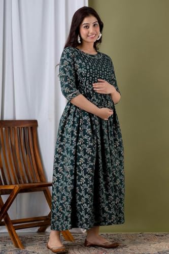 Image of Women's Maternity Kurti for Feeding Zippers |Easy Breastfeeding Kurti for Nursing Pre and Post Pregnancy (Combo of 2 Kurti)