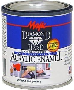 Majic Paints 8-1509-4 Diamond Hard Acrylic Enamel High Gloss Paint, Half Pint/8-Ounce, Battleship Gray
