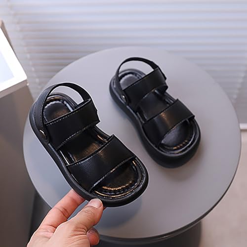 Children's Sandals Solid Soft Boys' Beach Shoes Girls' Leather Sandals Slippers Purpose Slippers Baby Girl Shoes2
