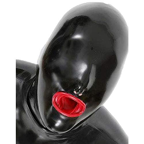 Masque noir en caoutchouc latex ZZ16 taille M pour déguisement adulte