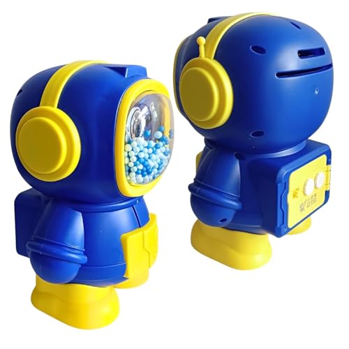 Image of Money Saving Bank with Coin Slot / /Creative Cartoon Design Money Bank / /Plastic Piggy Bank for Boys & Girls (Pack of 1) (Astronaut - Light Blue)