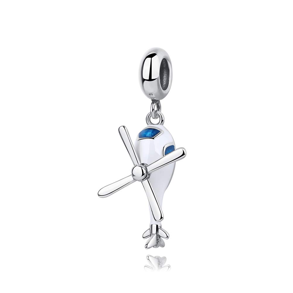 Abalorio de plata 925 con trébol de cristal verde para pulseras de mujer en caja de regalo 7