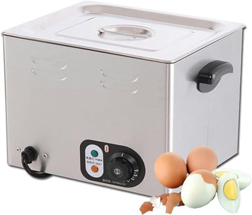 Commercial Automatic Hot Spring Egg Cooker with Timer, Large Capacity Steamer for Soft, Medium, Poached and Hard Boiled Eggs