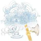 com-four® 20x support à ventouse avec crochet à clip pour guirlande lumineuse - ventous...