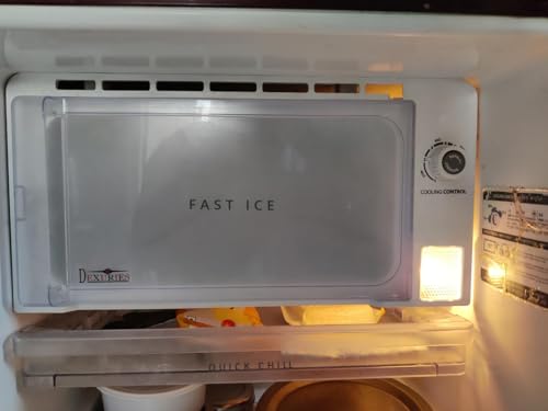 Image of Glossy Crystal Clear Freezer Door Part W10591741 ICE Cooling for Whirlpool Direct Cool Single Door Fridge /Refrigerator Match Size & Shapee (Whirlpool GEN-Y Size 36CM X 18.8CM)